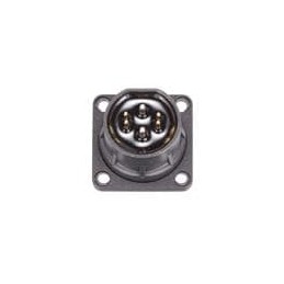 1 pcs : M4S108-400B5-C - Automotive Connectors RoPD cable assembly PCB plug 4-hole-flange black