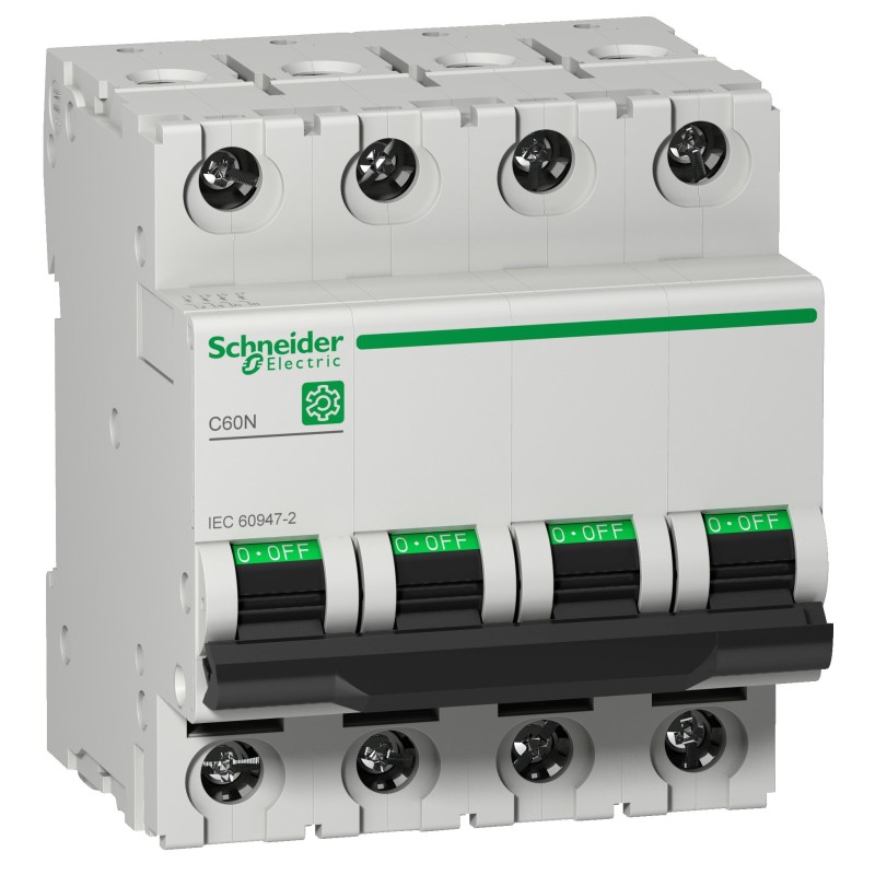 1 pcs - Schneider Electric Multi 9 C60N MCB, 4P, 16A Curve C