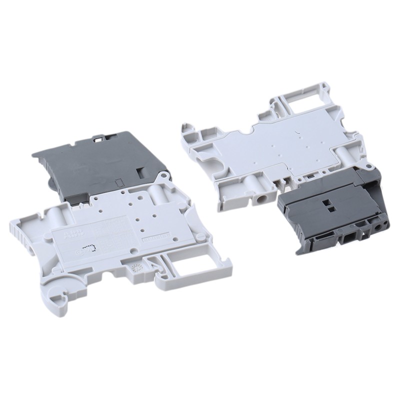 5 pcs - Entrelec SNK Series Grey Fused DIN Rail Terminal, 1.5mm², Screw Termination, Fused