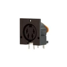 1 pcs : SDS-40J - Circular DIN Connectors DIN, 4P jack, rt, through hole