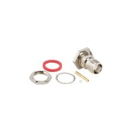 1 pcs : 122400 - RF Connectors / Coaxial Connectors TNC BULKHEAD SOLDER JACK .085 SEMI-RIGID