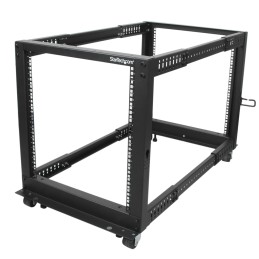 1 pcs - StarTech.com Black 12U Steel Server Rack , with 4-Post Frame