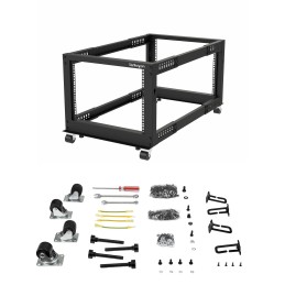 1 pcs - StarTech.com Black 12U Steel Server Rack , with 4-Post Frame