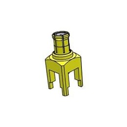 1 pcs : MCX-P-P-H-ST-TH2 - RF Connectors / Coaxial Connectors 50 Ohm MCX Jack or Plug, Cable Termination