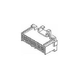 1 pcs : 12110113 - Automotive Connectors 32P FEMALE DK RED MP 100 SERIES 5AMPS