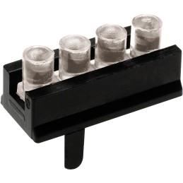 100 pcs - 1296.4004 MENTOR, PCB Mounted 4-Way LED Light Pipe, Clear Round Lens