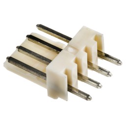 5 pcs - Molex Mini-Latch Series Straight Through Hole Pin Header, 4 Contact(s), 2.5mm Pitch, 1 Row(s), Unshrouded
