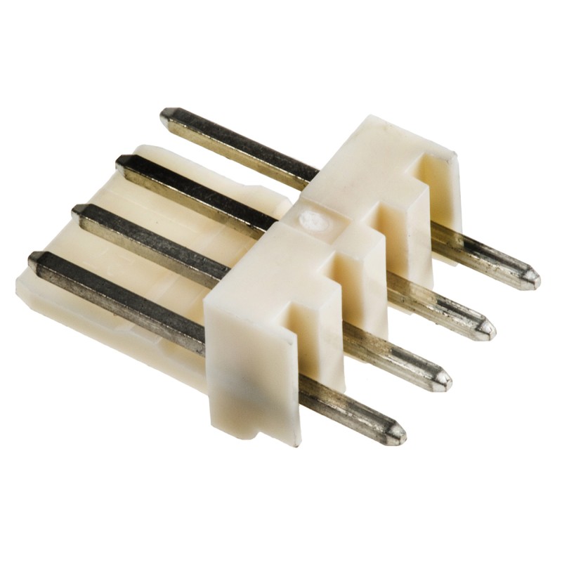 5 pcs - Molex Mini-Latch Series Straight Through Hole Pin Header, 4 Contact(s), 2.5mm Pitch, 1 Row(s), Unshrouded