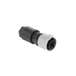 1 pcs : 1403782 - Circular Push Pull Connectors QPD P 4PE2,5 9-16 BK