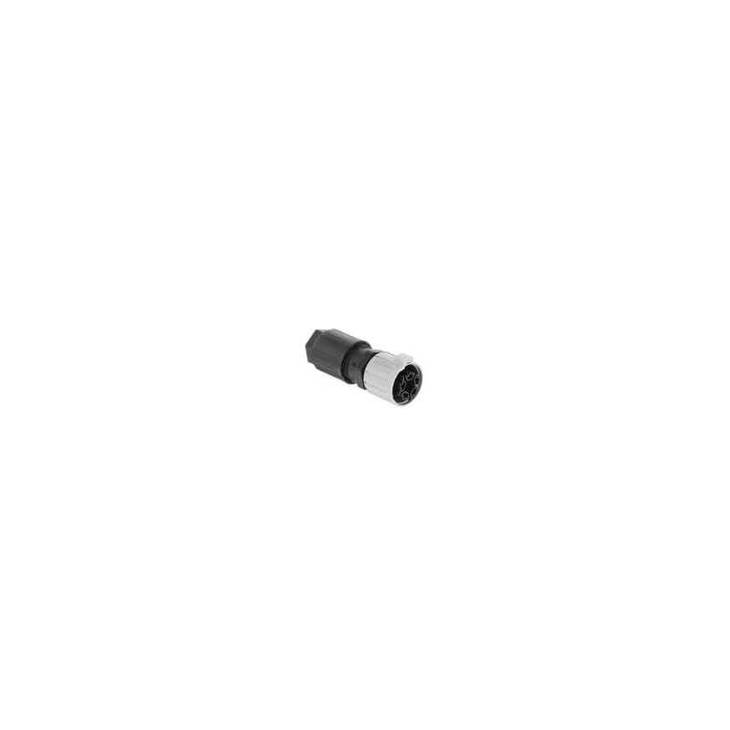 1 pcs : 1403782 - Circular Push Pull Connectors QPD P 4PE2,5 9-16 BK