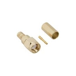 1 pcs : 132113RP-10 - RF Connectors / Coaxial Connectors SMA StrghtCrimpPlug Reverse Polarity
