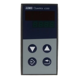 1 pcs - Jumo QUANTROL PID Temperature Controller, 48 x 96mm 1 (Analogue) Input, 2 Output Logic, Relay, 110 - 240 V ac