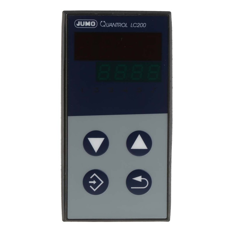 1 pcs - Jumo QUANTROL PID Temperature Controller, 48 x 96mm 1 (Analogue) Input, 2 Output Logic, Relay, 110 - 240 V ac