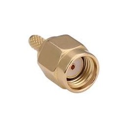 1 pcs : CONREVSMA007-G - RF Connectors / Coaxial Connectors RP-SMA Male Cbl End Crimp - RG-174 Cable