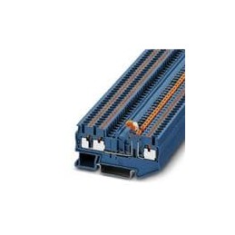 1 pcs : 3211663 - DIN Rail Terminal Blocks PT 2,5-TWIN-MT BU