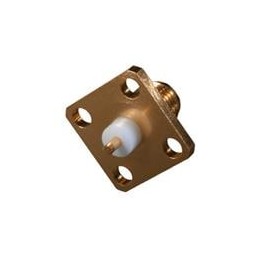1 pcs : 142-1701-041 - RF Connectors / Coaxial Connectors SMA 4 HOLE FLANGE JACK RECEPTACLE GOLD