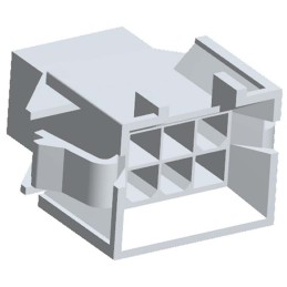 5 pcs - Molex, Mini-Fit BMI Male Connector Housing, 4.2mm Pitch, 6 Way, 2 Row