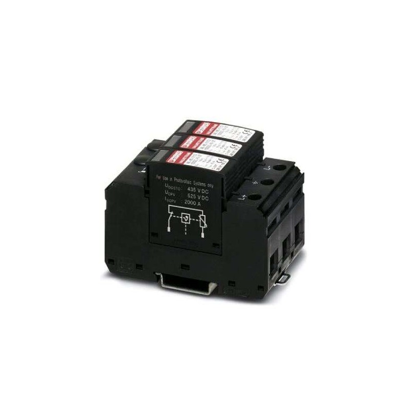 1 pcs - Phoenix Contact, VAL-MS-T1/T2 1000DCPV/2+V Surge Arrester Surge Arrester