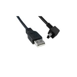 1 pcs : 3021073-06 - USB Cables / IEEE 1394 Cables USB 2.0 M TO M ANGLD 6FT CORD BLACK