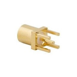 1 pcs : 262104 - RF Connectors / Coaxial Connectors MMCX VERTICAL PCB JACK GOLD