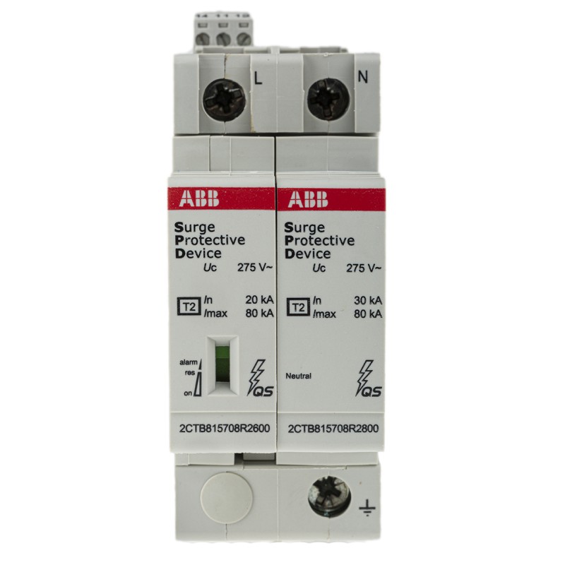1 pcs - ABB, OVR Surge Protection Device 275 V Maximum Voltage Rating 80kA Maximum Surge Current Surge Protection Device