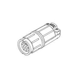 1 pcs : W5280-12SG-535 - Standard Circular Connector MU WR CBL/CBL 2 0 SKT CMP 535