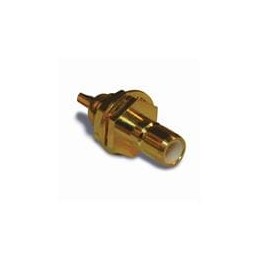 1 pcs : 142150 - RF Connectors / Coaxial Connectors SMB BULKHEAD JACK FRONT MNT 50OHM GOLD