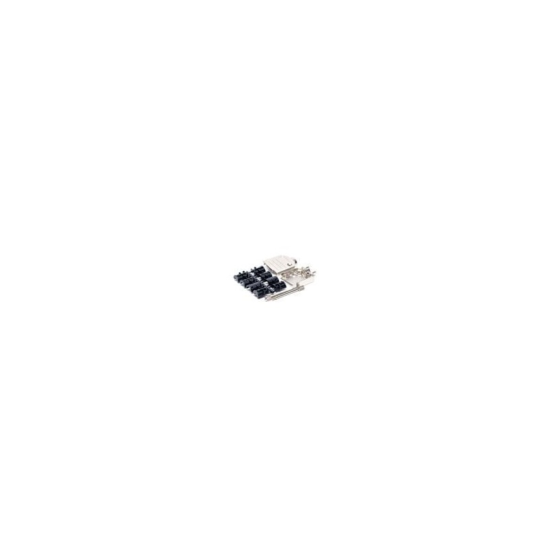 1 pcs : 16-510200 - D-Sub Backshells 9 POS NON MAGNETIC DIE CAST HOOD C/W WITH JACK SCREWS FOR USE WITH D SUB CONNECTORS