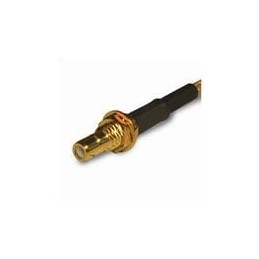 1 pcs : 142191 - RF Connectors / Coaxial Connectors SMB BLKHD JACK 174/ 316 GOLD 3 PC