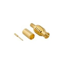 1 pcs : 252103 - RF Connectors / Coaxial Connectors MCX STRAIGHT CRIMP PLUG 316/U GOLD