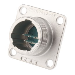 5 pcs - JAE Circular Connector, 5 Contacts, Panel Mount, Miniature Connector, Plug, Male, SRCN Series
