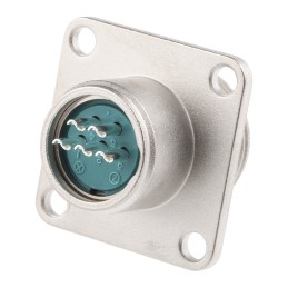 5 pcs - JAE Circular Connector, 5 Contacts, Panel Mount, Miniature Connector, Plug, Male, SRCN Series