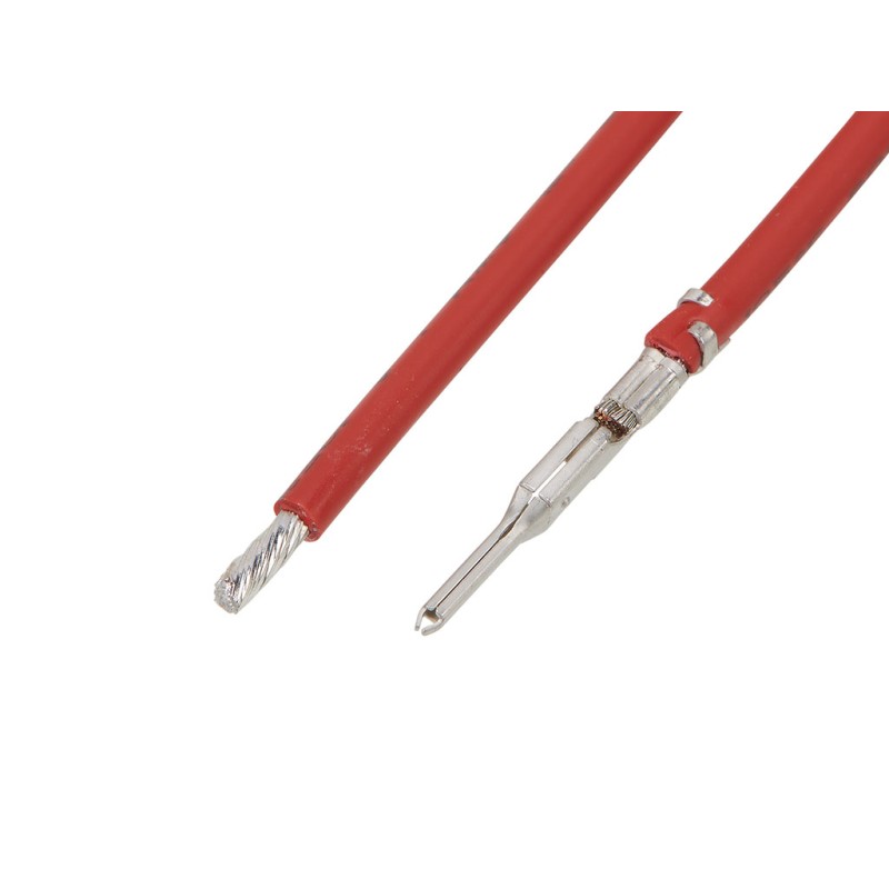 100 pcs - Molex Male Pre-Crimped Lead, 450mm, 16AWG