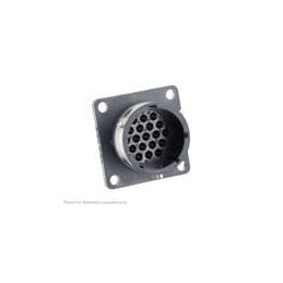 1 pcs : UTGX01419P - Standard Circular Connector Square flange receptacle, without backshell, for 19 male contacts, IP68/69K
