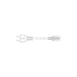 1 pcs : VL-1024-23-300 - AC Power Leads 16A/250V SCHUKO HOSP 9FT 8IN (2.9m) BLK