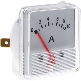 1 pcs - HOBUT F3PAM Analogue Panel Ammeter 10A DC, ±8 % Moving Iron