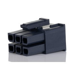 5 pcs - Molex, Mega-Fit Male Connector Housing, 5.7mm Pitch, 6 Way, 2 Row