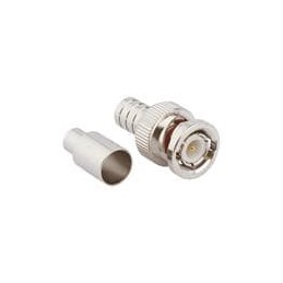 1 pcs : 031-5557-RFX - RF Connectors / Coaxial Connectors BNC Straight Crimp Plug RG-58 RG-141 Times LMR-195 50 Ohm