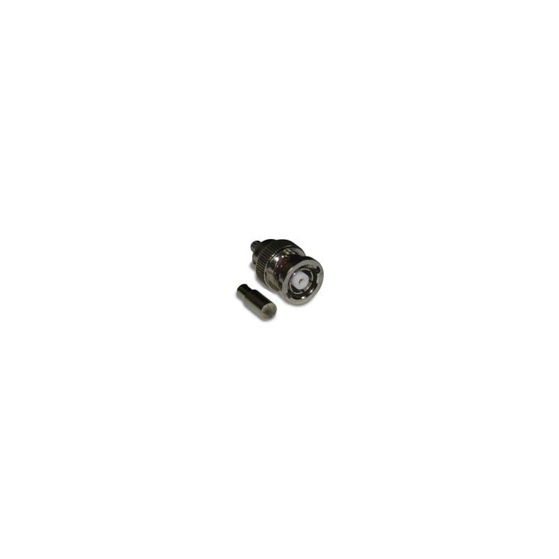1 pcs : 112132RP - RF Connectors / Coaxial Connectors BNC CRIMP PLUG RG- 174, 316 REV POL