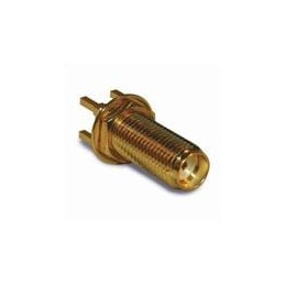 1 pcs : 132291 - RF Connectors / Coaxial Connectors SMA STRAIGHT JACK PCB MOUNT BULKHEAD
