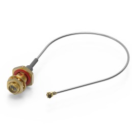 20 pcs - Wurth Elektronik Female RP-SMA to Male UMRF Coaxial Cable, 150mm, Terminated