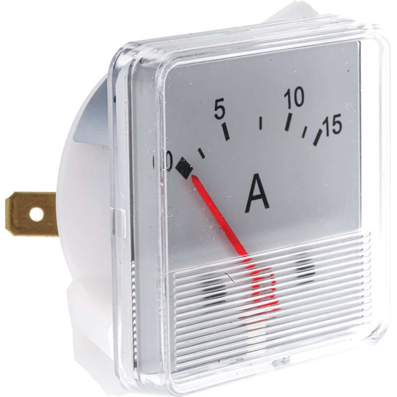 1 pcs - HOBUT F3PAM Analogue Panel Ammeter 15A DC, ±8 % Moving Iron