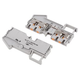 5 pcs - Phoenix Contact PT 4-QUATTRO-DIO 1N 5408/R-L Series Grey Component Terminal Block, Single-Level, Push In Termination