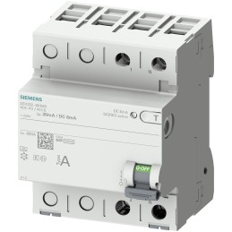 1 pcs - Siemens RCCB, 25A, 2 Pole, 30mA, Type A, 230V