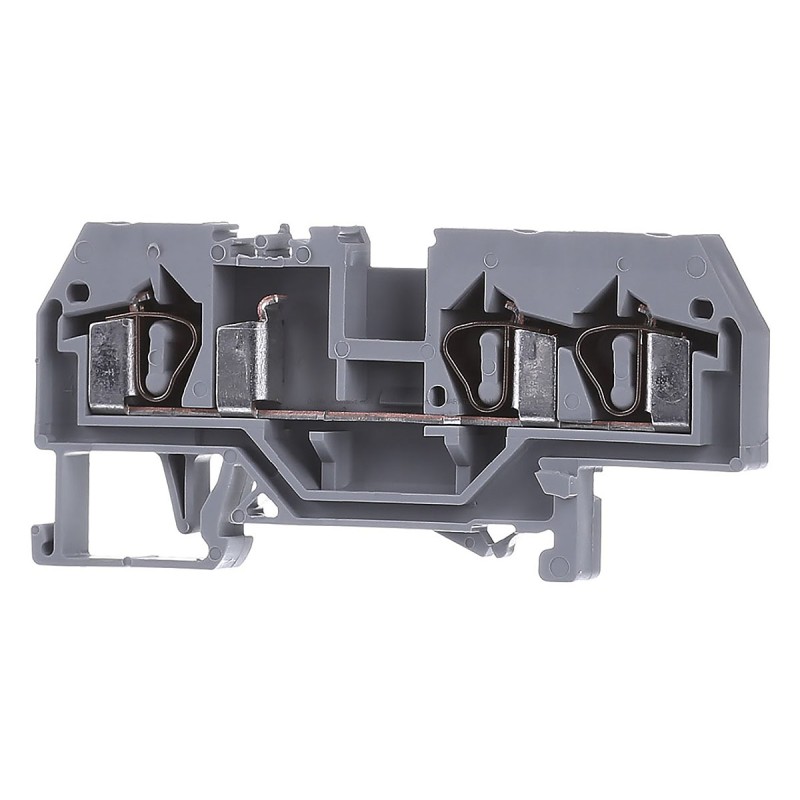 5 pcs - Wago 281 Series Grey Feed Through Terminal Block, 4mm², Single-Level, Cage Clamp Termination