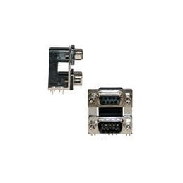 1 pcs : 178-037-513R671 - D-Sub Dualport Connectors RA 37POS FEM/FEM 5A