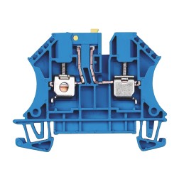 5 pcs - Weidmüller W Series Blue Disconnect Terminal Block, Single-Level, Screw Termination