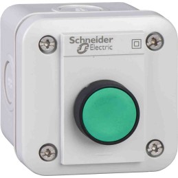 1 pcs - Schneider Electric Light Grey ABS XAL Empty Control Station - 1 Hole 22mm Diameter