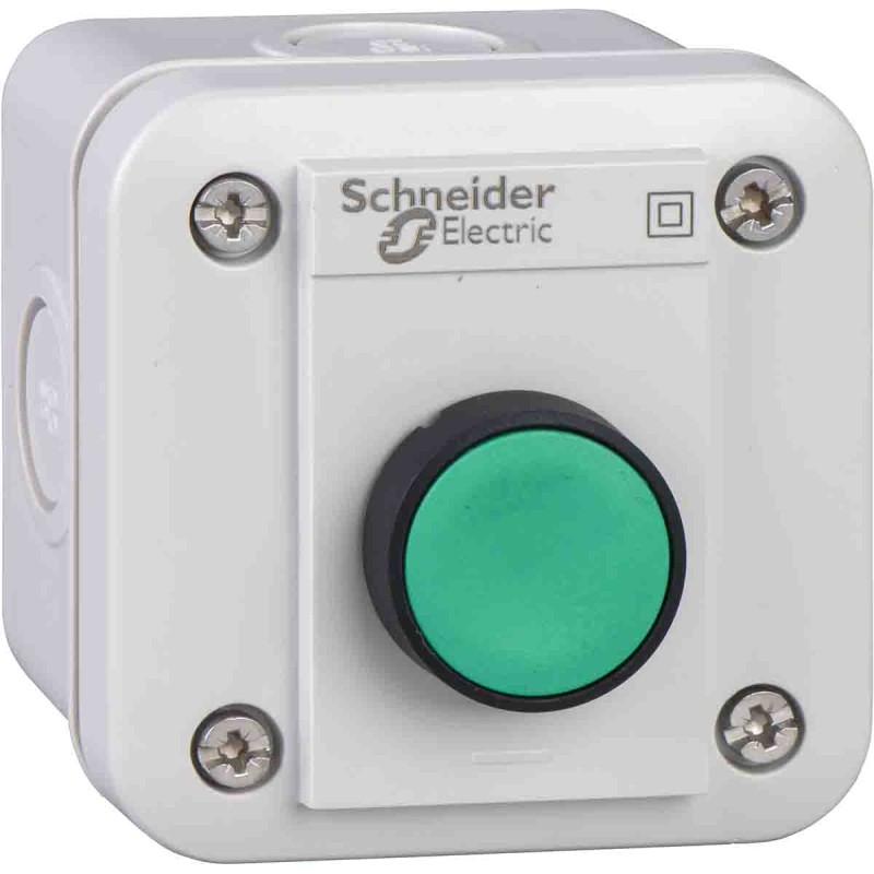 1 pcs - Schneider Electric Light Grey ABS XAL Empty Control Station - 1 Hole 22mm Diameter