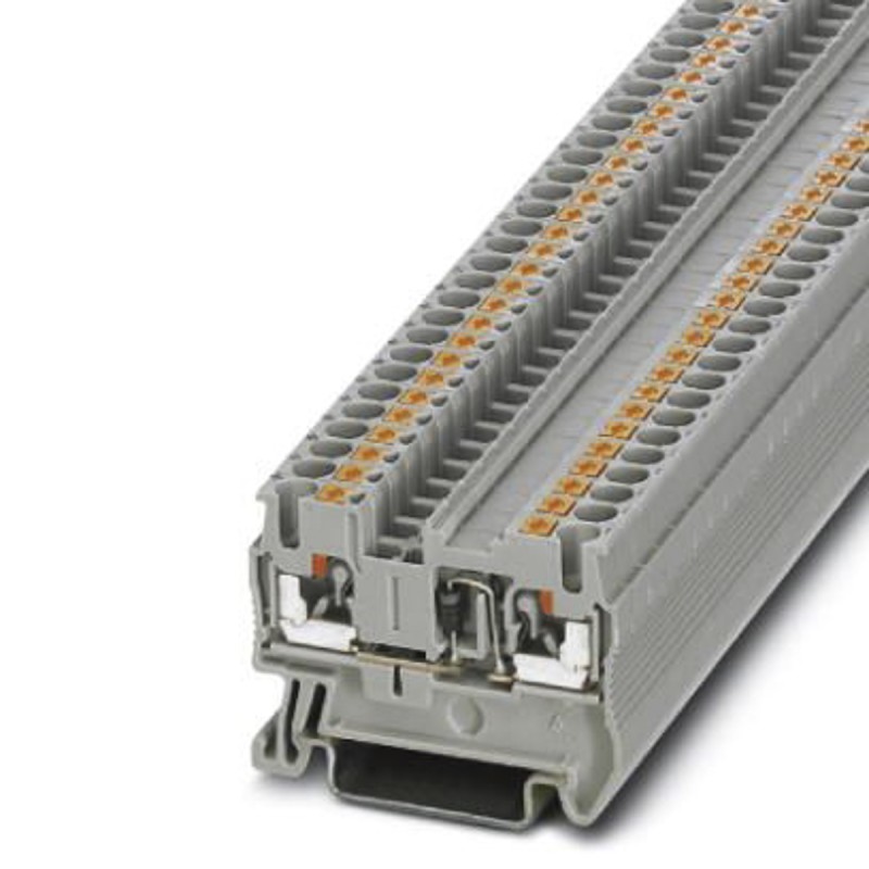 5 pcs - Phoenix Contact PT 2.5-DIO/L-R Series Grey Multi Level Terminal Block, 0.14 - 4mm², Single-Level, Push In